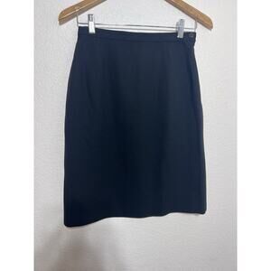 VINTAGE GIORGIO ARMANI SKIRT STRAIGHT PENCIL FRONT BLACK X Small Career Office